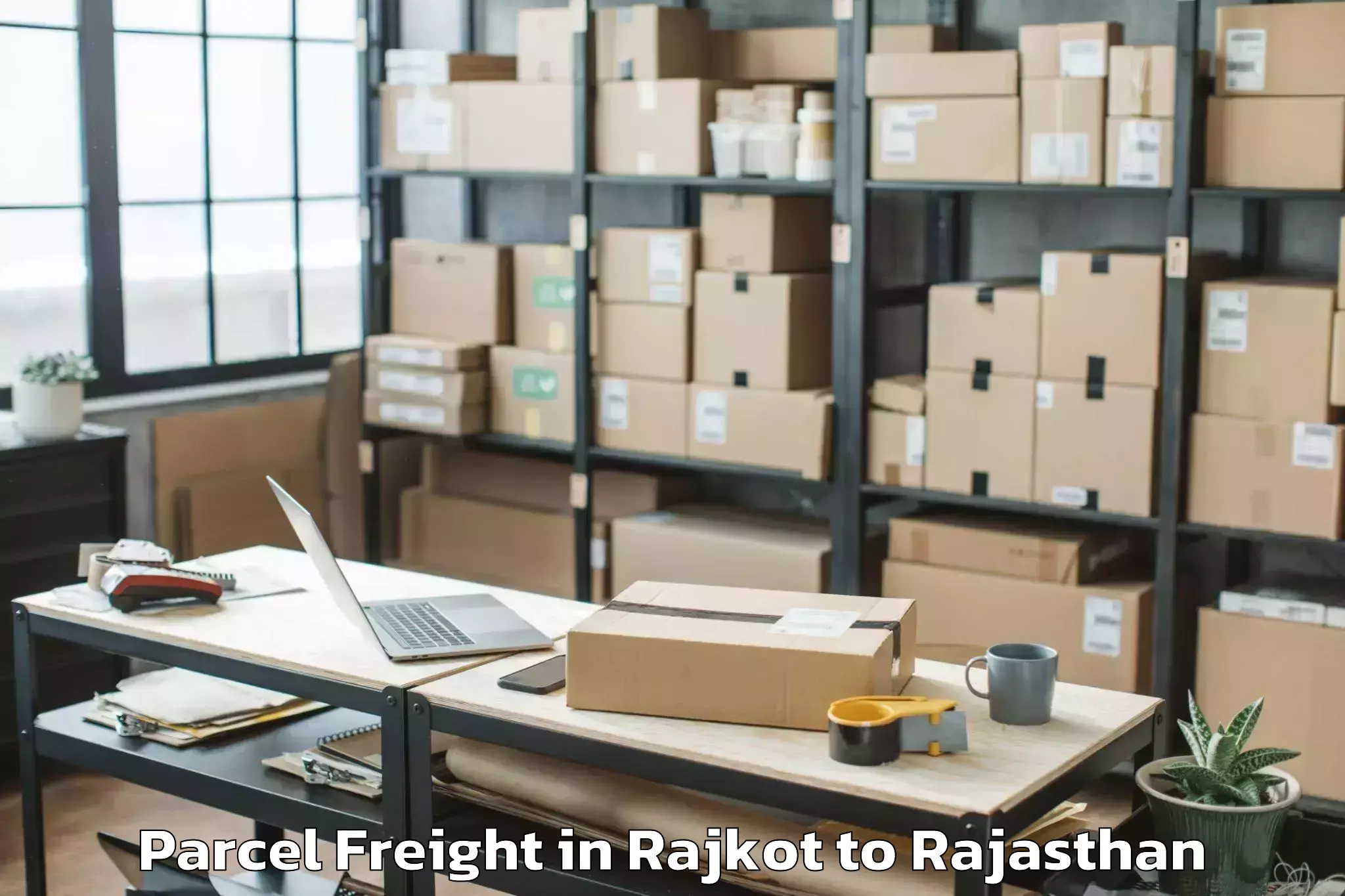 Get Rajkot to Bikaner Parcel Freight